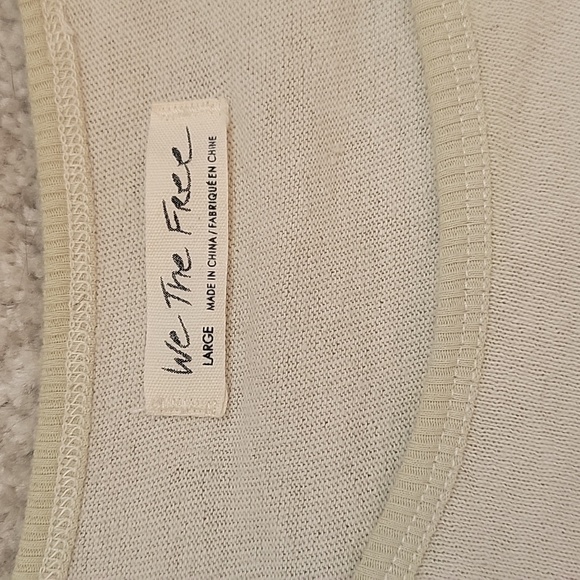 FREE PEOPLE We The Free Easy Rider Easy Tiger Varsity Jersey Tee Size Large - Picture 6 of 9